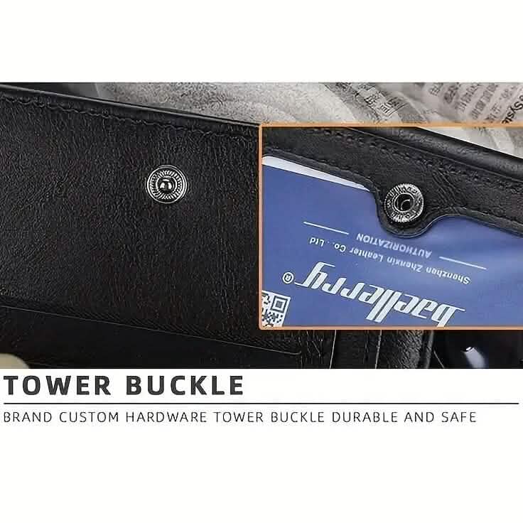 Men's Short Multi-Card Slots Tri-Fold Zipper Coin Pocket Wallet Handbags & Wallets - Tophatter Daily Deals