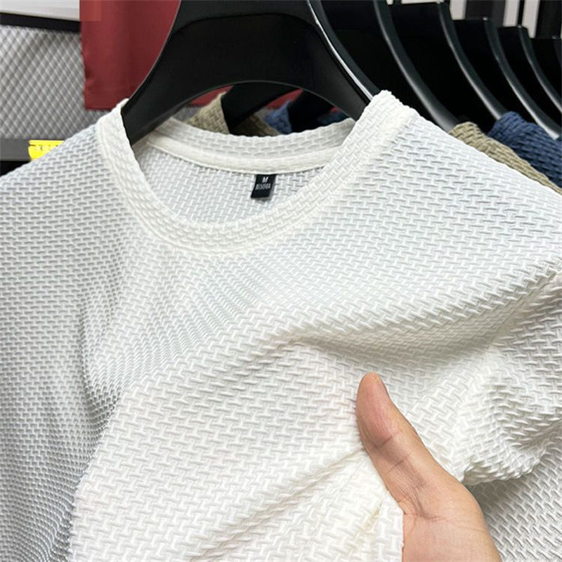 Men's Short Sleeve Round Neck Tees Top Men T-Shirts - Tophatter Daily Deals