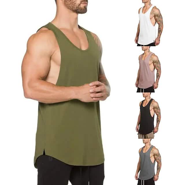 Men's Sleeveless Fitness Vest Men's Tops - Tophatter Daily Deals