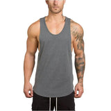 Men's Sleeveless Fitness Vest Gray Men's Tops - Tophatter Daily Deals