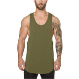 Men's Sleeveless Fitness Vest Green Men's Tops - Tophatter Daily Deals