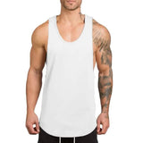Men's Sleeveless Fitness Vest White Men's Tops - Tophatter Daily Deals