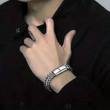 Men's Stainless Steel Braided Bracelet with Magnetic Clasp Men's Jewelry - Tophatter Daily Deals