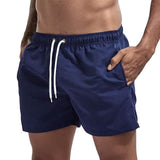Men's Swim Shorts with Mesh Liners Dark Blue Men's Bottoms - Tophatter Daily Deals