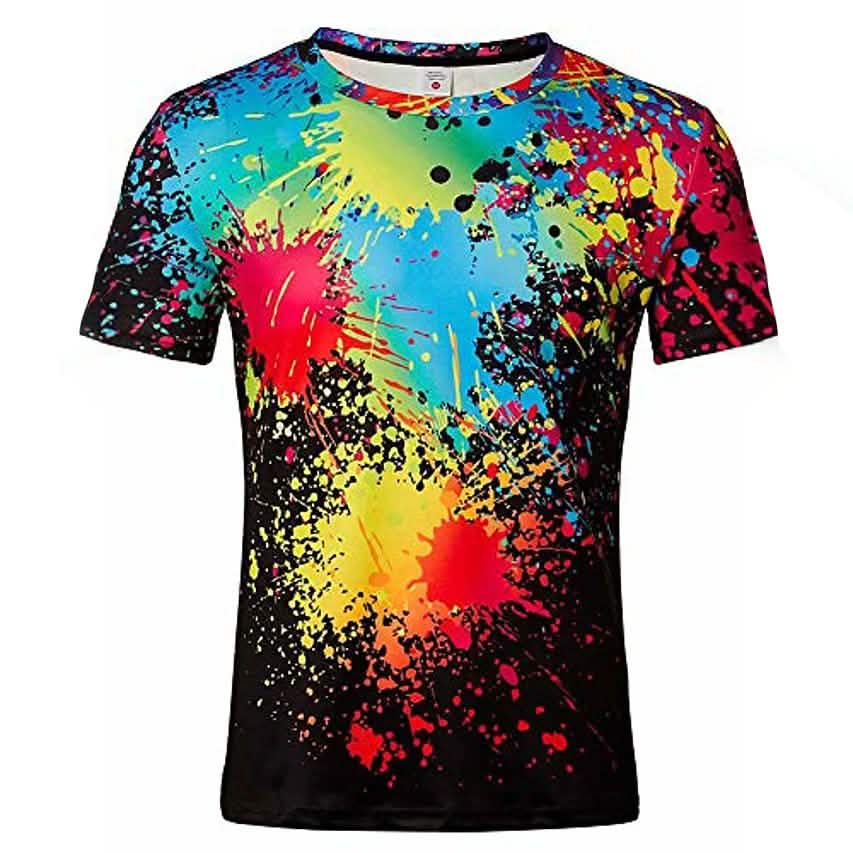 Men's T-shirt 3D Print Print Short Sleeve Going out Tops Streetwear Men's Tops - Tophatter Daily Deals