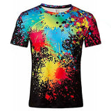 Men's T-shirt 3D Print Print Short Sleeve Going out Tops Streetwear Men's Tops - Tophatter Daily Deals
