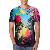 Men's T-shirt 3D Print Print Short Sleeve Going out Tops Streetwear Men's Tops - Tophatter Daily Deals