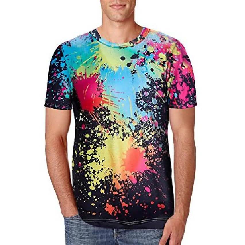 Men's T-shirt 3D Print Print Short Sleeve Going out Tops Streetwear Men's Tops - Tophatter Daily Deals