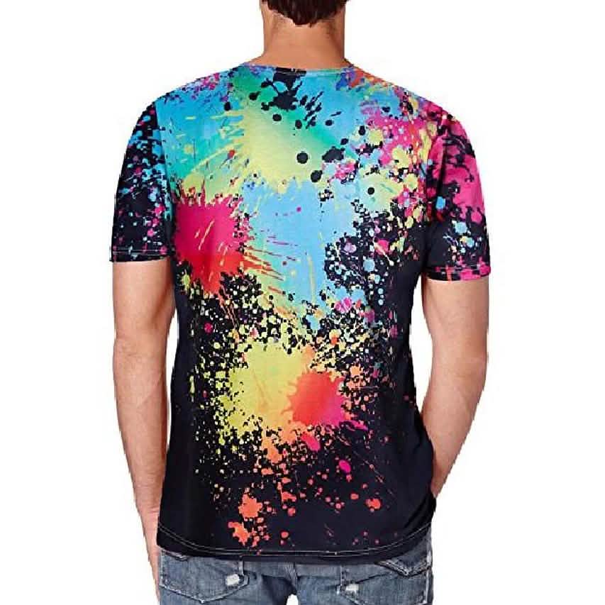 Men's T-shirt 3D Print Print Short Sleeve Going out Tops Streetwear Men's Tops - Tophatter Daily Deals