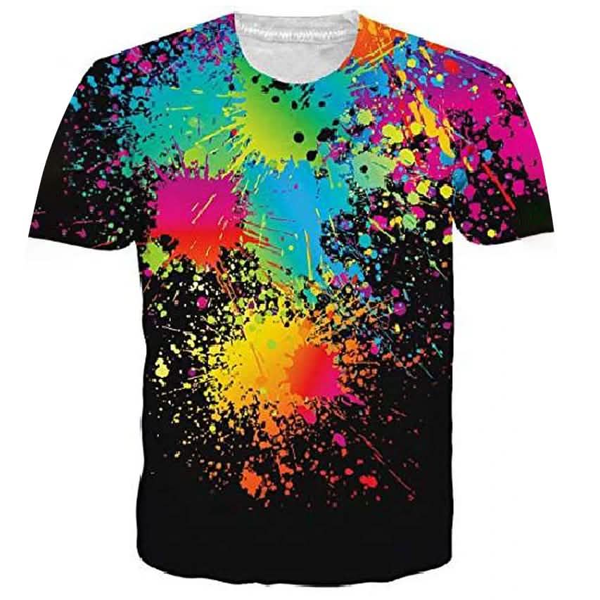 Men's T-shirt 3D Print Print Short Sleeve Going out Tops Streetwear Men's Tops - Tophatter Daily Deals