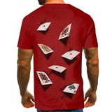Men's T-Shirt Graphic Simulation Short Sleeve Casual Tops Men's Tops - Tophatter Daily Deals