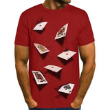 Men's T-Shirt Graphic Simulation Short Sleeve Casual Tops Men's Tops - Tophatter Daily Deals