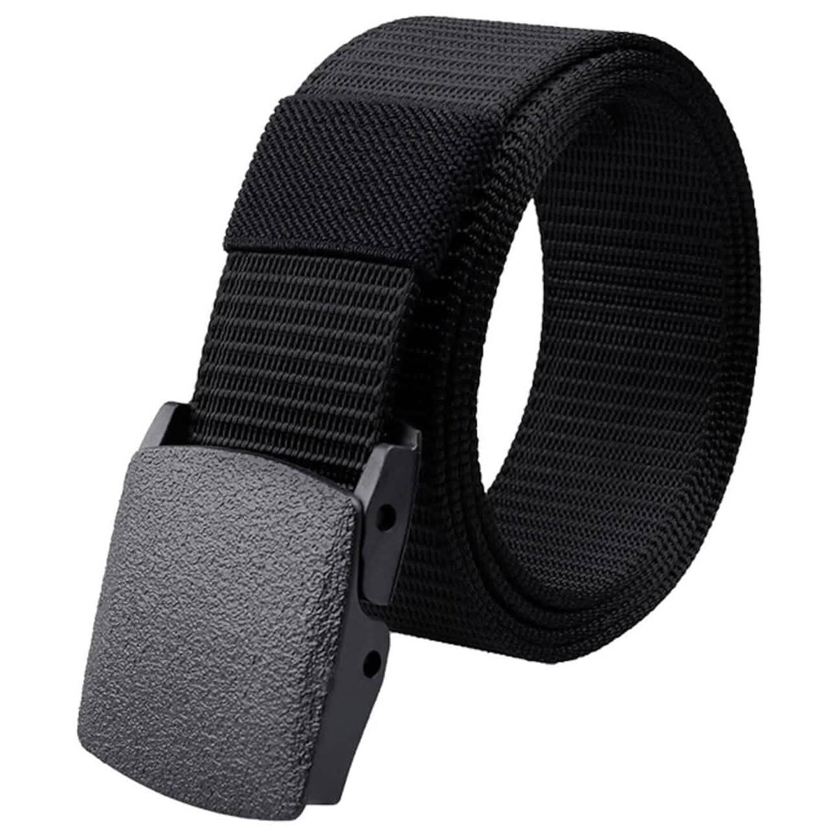 Men's Tactical Knit Pure Color Belt Black Belts & Ties - Tophatter Daily Deals