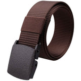 Men's Tactical Knit Pure Color Belt Coffee Belts & Ties - Tophatter Daily Deals