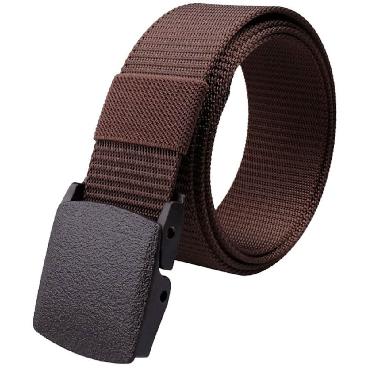 Men's Tactical Knit Pure Color Belt Coffee Belts & Ties - Tophatter Daily Deals