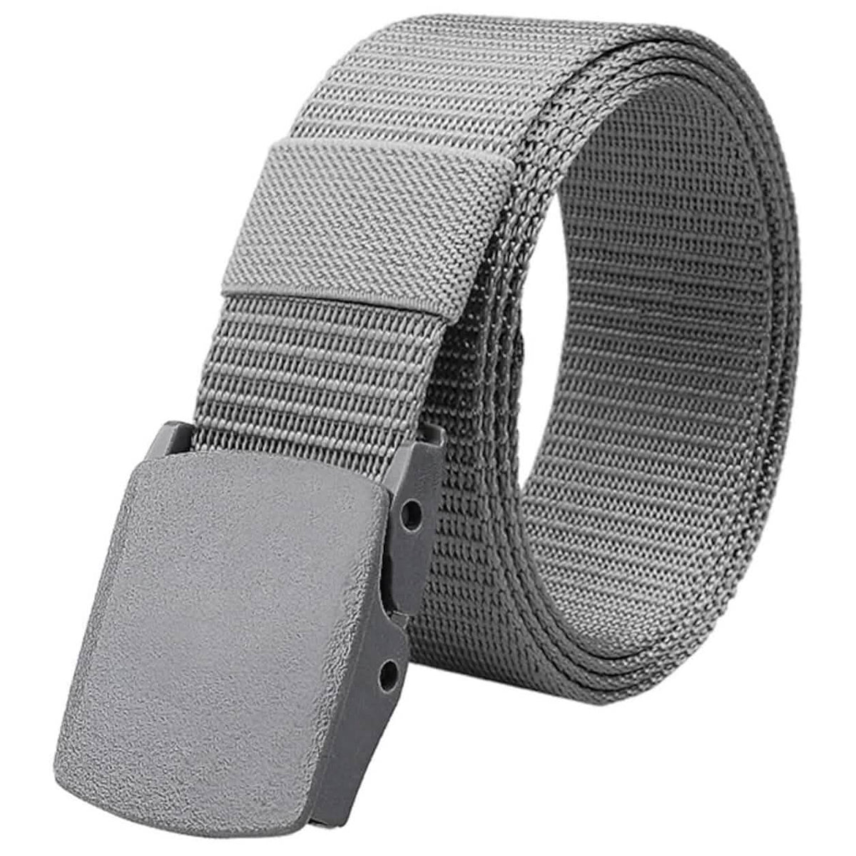 Men's Tactical Knit Pure Color Belt Gray Belts & Ties - Tophatter Daily Deals