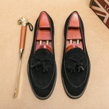 Men's Tassel Design Loafers Black Men Shoes - Tophatter Daily Deals