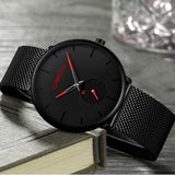 Men's Ultra-Thin Minimalist Waterproof Fashion Wrist Watch Watches - Tophatter Daily Deals