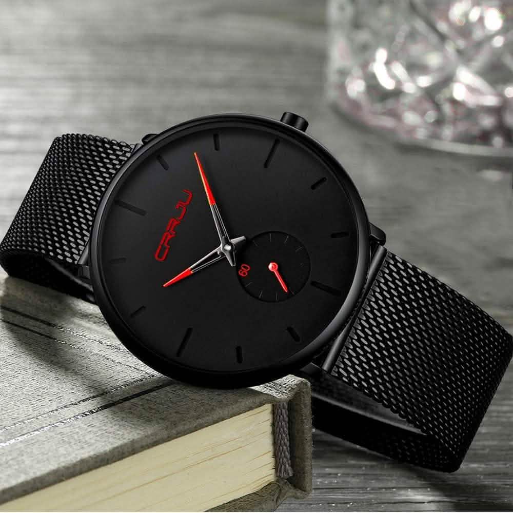 Men's Ultra-Thin Minimalist Waterproof Fashion Wrist Watch Watches - Tophatter Daily Deals