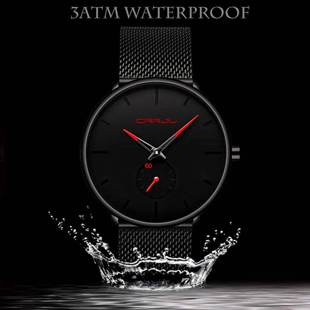 Men's Ultra-Thin Minimalist Waterproof Fashion Wrist Watch Watches - Tophatter Daily Deals
