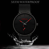 Men's Ultra-Thin Minimalist Waterproof Fashion Wrist Watch Watches - Tophatter Daily Deals