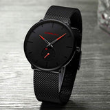 Men's Ultra-Thin Minimalist Waterproof Fashion Wrist Watch Watches - Tophatter Daily Deals