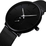 Men's Ultra-Thin Minimalist Waterproof Fashion Wrist Watch Watches - Tophatter Daily Deals