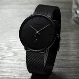 Men's Ultra-Thin Minimalist Waterproof Fashion Wrist Watch Watches - Tophatter Daily Deals