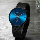 Men's Ultra-Thin Minimalist Waterproof Fashion Wrist Watch Watches - Tophatter Daily Deals