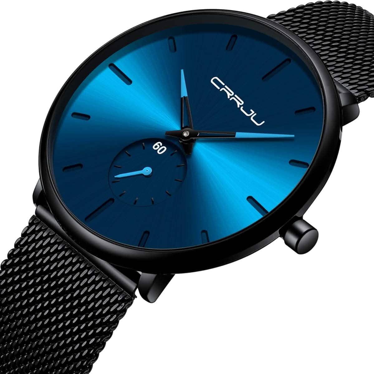 Men's Ultra-Thin Minimalist Waterproof Fashion Wrist Watch Watches - Tophatter Daily Deals