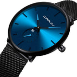 Men's Ultra-Thin Minimalist Waterproof Fashion Wrist Watch Watches - Tophatter Daily Deals
