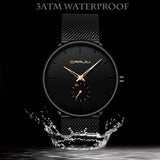 Men's Ultra-Thin Minimalist Waterproof Fashion Wrist Watch Watches - Tophatter Daily Deals