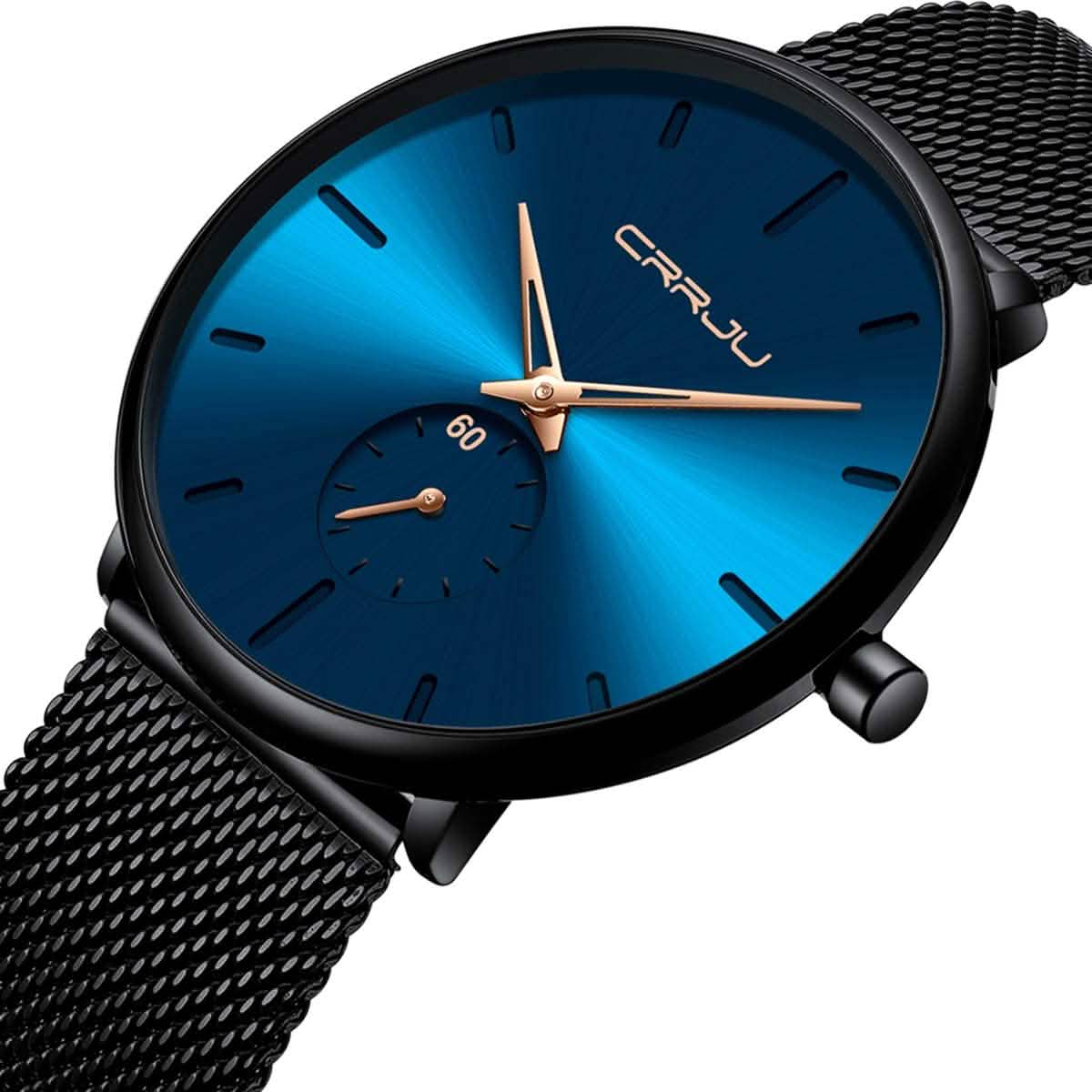 Men's Ultra-Thin Minimalist Waterproof Fashion Wrist Watch Watches - Tophatter Daily Deals