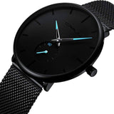 Men's Ultra-Thin Minimalist Waterproof Fashion Wrist Watch Watches - Tophatter Daily Deals