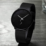 Men's Ultra-Thin Minimalist Waterproof Fashion Wrist Watch Watches - Tophatter Daily Deals