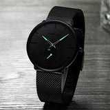 Men's Ultra-Thin Minimalist Waterproof Fashion Wrist Watch Watches - Tophatter Daily Deals