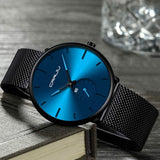 Men's Ultra-Thin Minimalist Waterproof Fashion Wrist Watch Watches - Tophatter Daily Deals