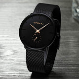 Men's Ultra-Thin Minimalist Waterproof Fashion Wrist Watch Watches - Tophatter Daily Deals