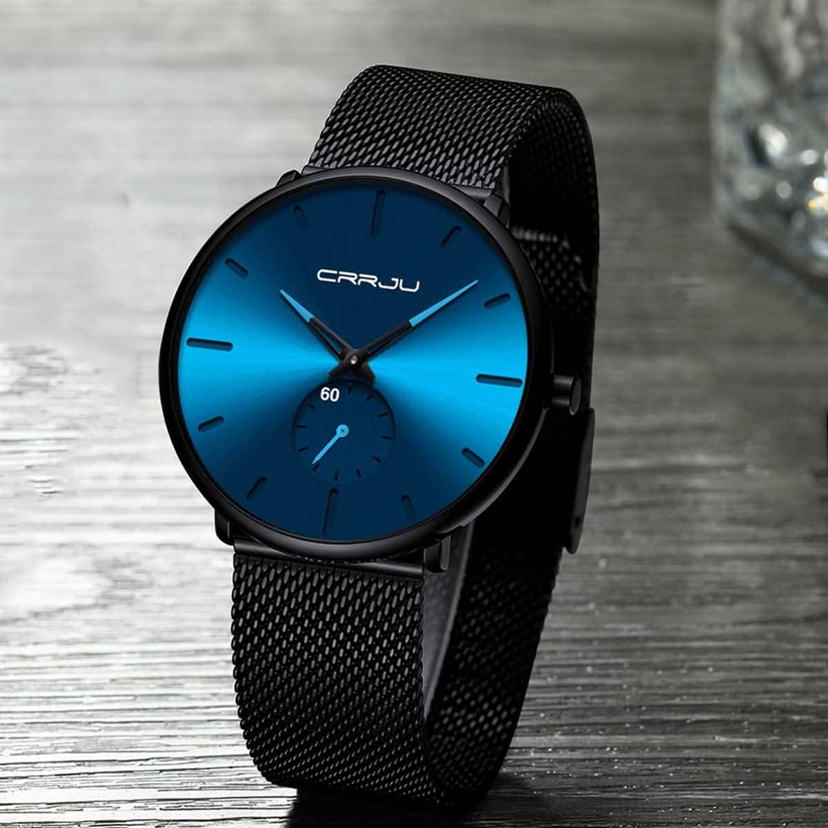 Men's Ultra-Thin Minimalist Waterproof Fashion Wrist Watch Watches - Tophatter Daily Deals