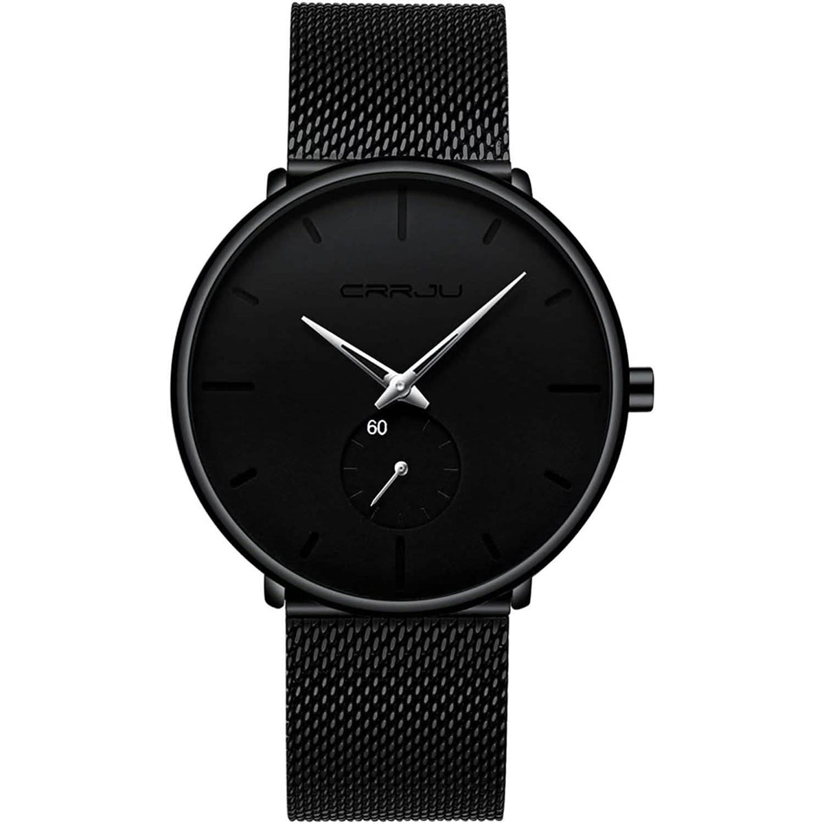Men's Ultra-Thin Minimalist Waterproof Fashion Wrist Watch Silver Watches - Tophatter Daily Deals