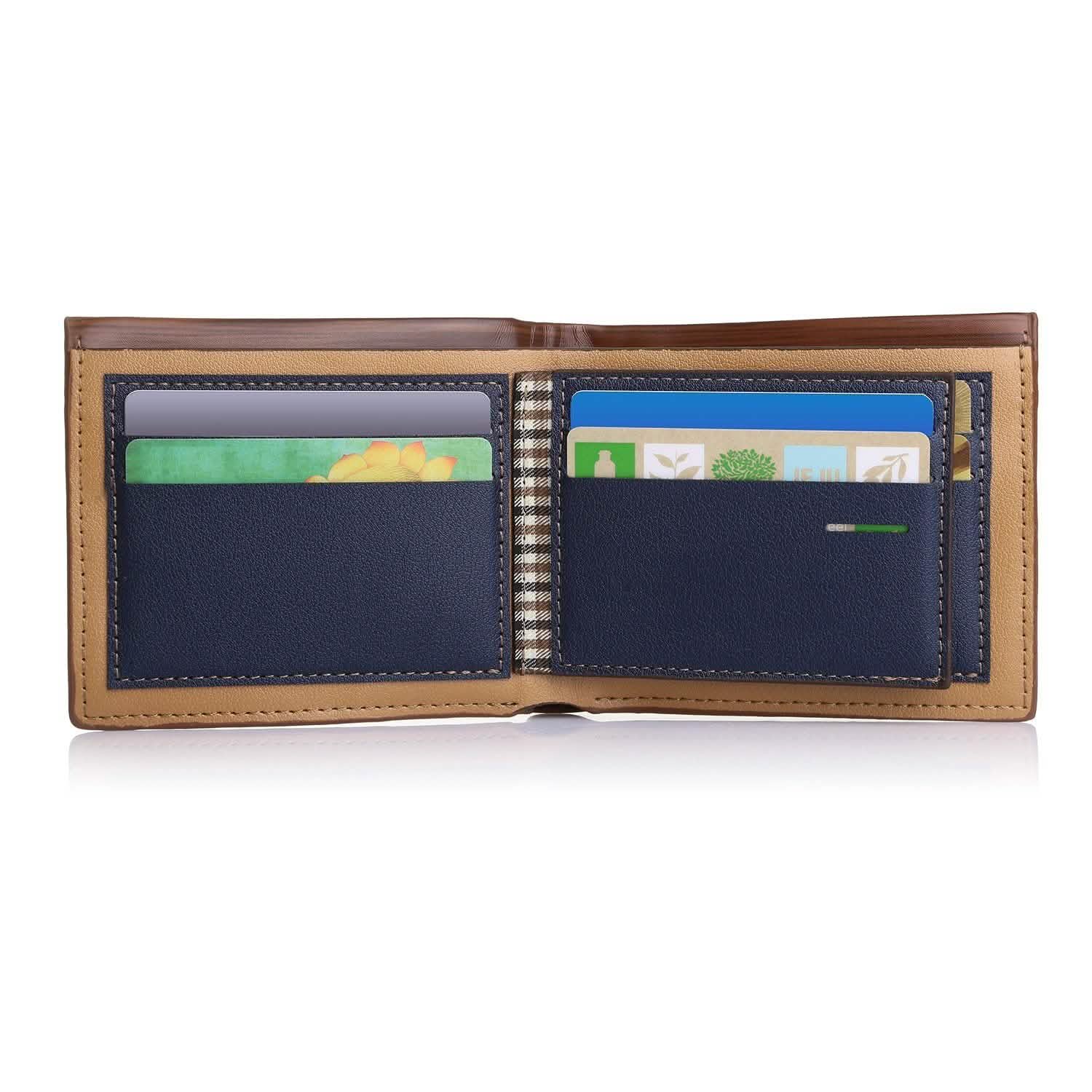 Men's Wallet PU Leather Bifold Purse Credit Card Holders Handbags & Wallets - Tophatter Daily Deals