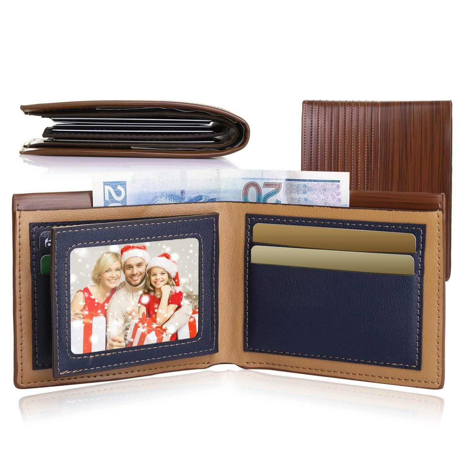 Men's Wallet PU Leather Bifold Purse Credit Card Holders Handbags & Wallets - Tophatter Daily Deals