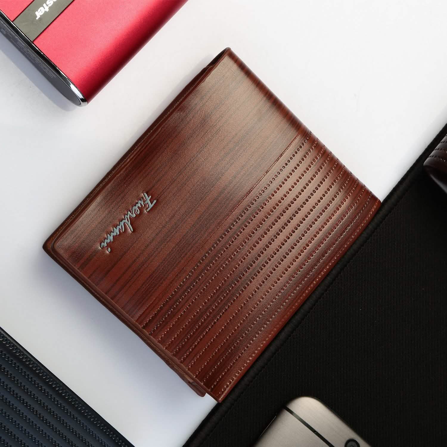 Men's Wallet PU Leather Bifold Purse Credit Card Holders Handbags & Wallets - Tophatter Daily Deals