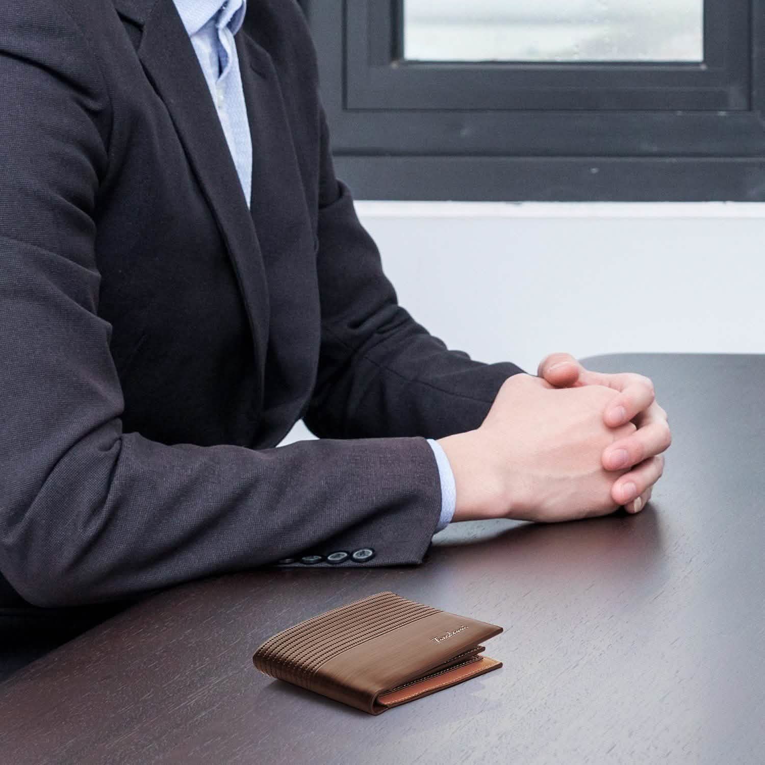 Men's Wallet PU Leather Bifold Purse Credit Card Holders Handbags & Wallets - Tophatter Daily Deals