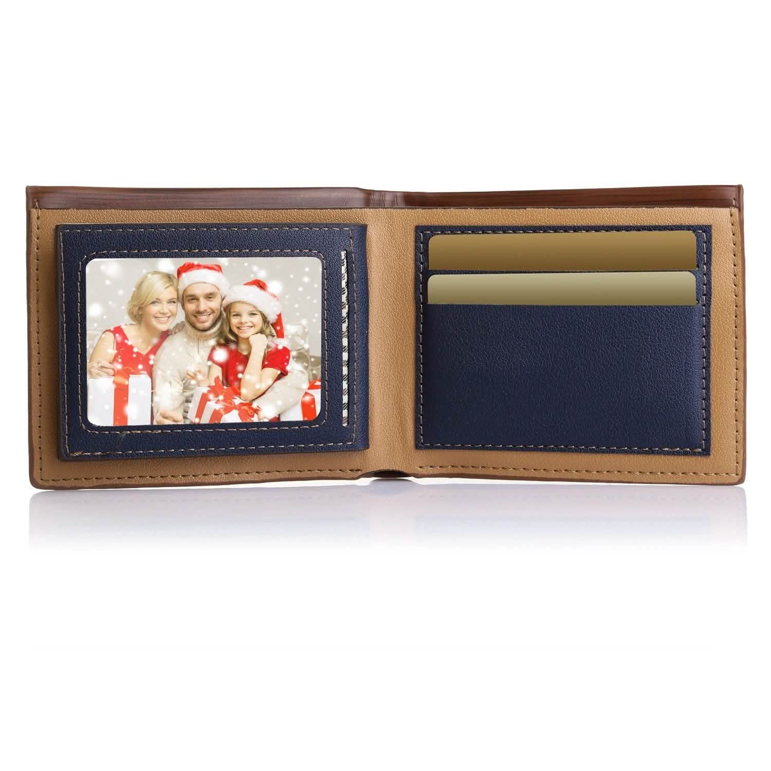 Men's Wallet PU Leather Bifold Purse Credit Card Holders Handbags & Wallets - Tophatter Daily Deals