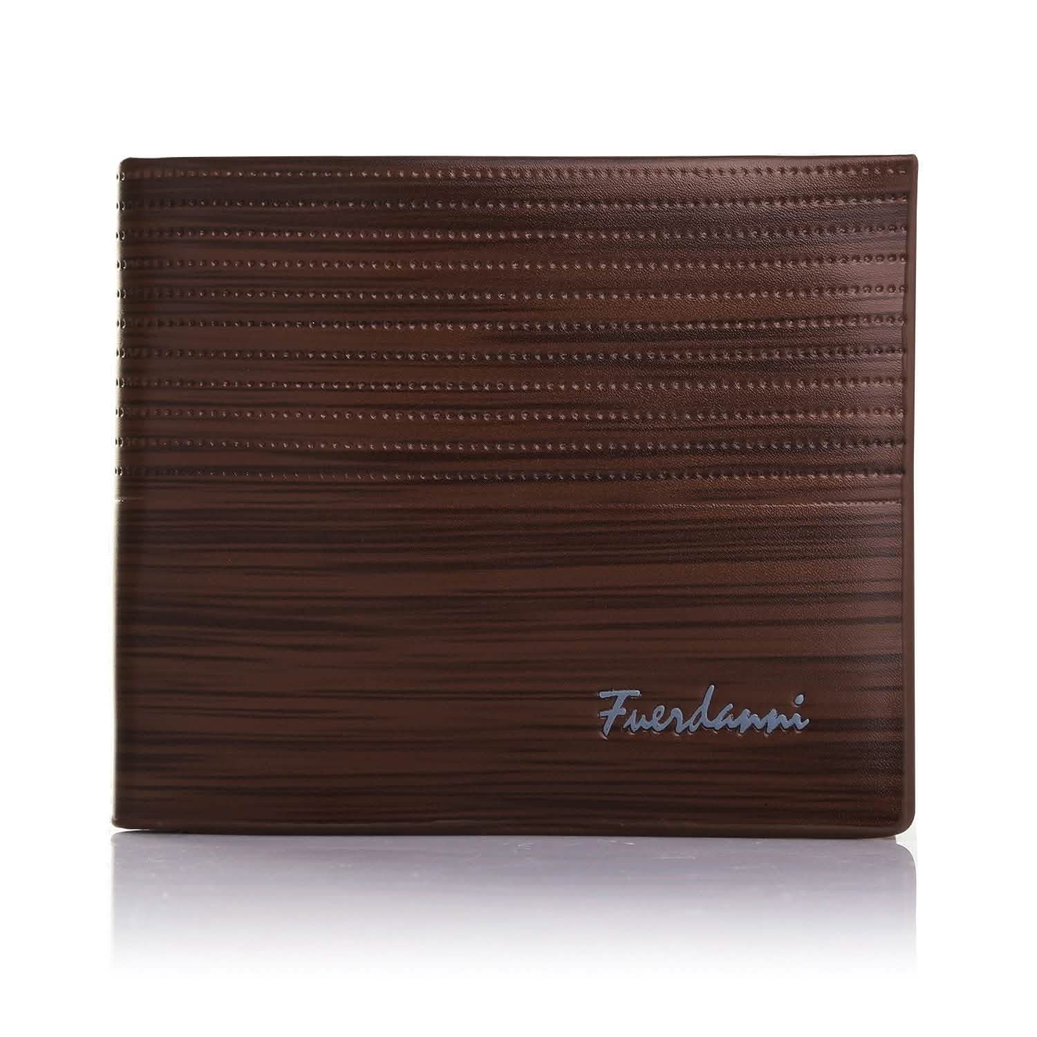 Men's Wallet PU Leather Bifold Purse Credit Card Holders Brown Handbags & Wallets - Tophatter Daily Deals