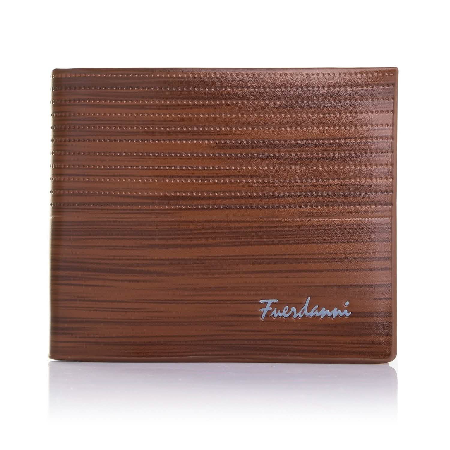 Men's Wallet PU Leather Bifold Purse Credit Card Holders Light Brown Handbags & Wallets - Tophatter Daily Deals