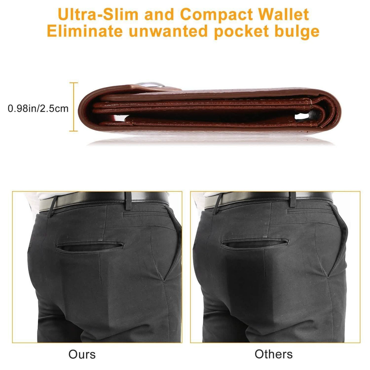 Men's Wallet PU Leather BiFold RFID Blocking Card Holder Handbags & Wallets - Tophatter Daily Deals
