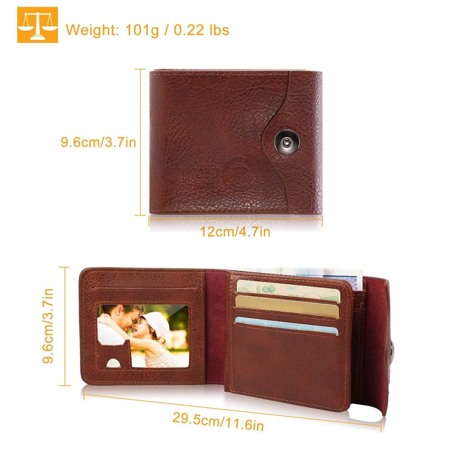 Men's Wallet PU Leather BiFold RFID Blocking Card Holder Handbags & Wallets - Tophatter Daily Deals