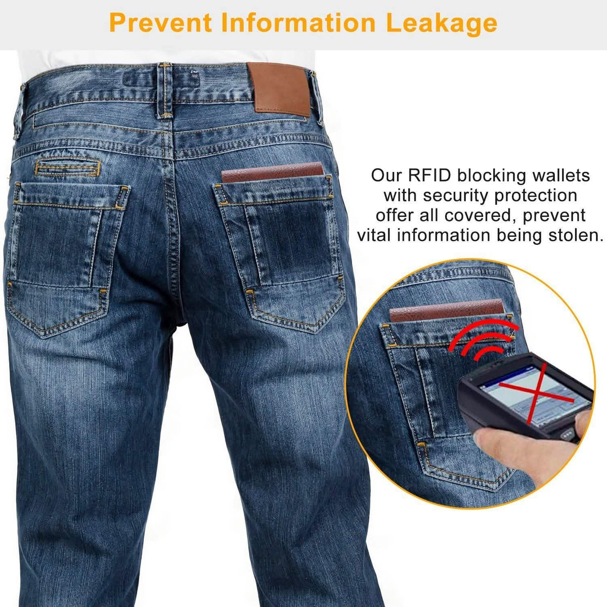 Men's Wallet PU Leather BiFold RFID Blocking Card Holder Handbags & Wallets - Tophatter Daily Deals